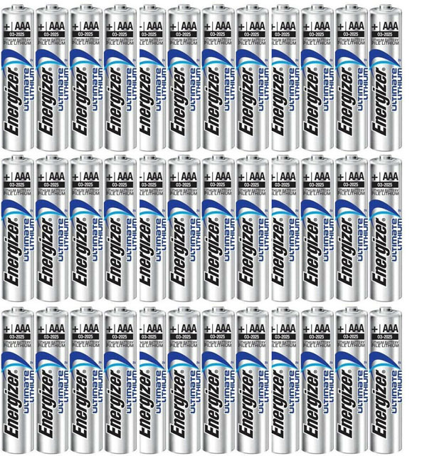 Energizer Ultimate Lithium AA Batteries, 36 Pack